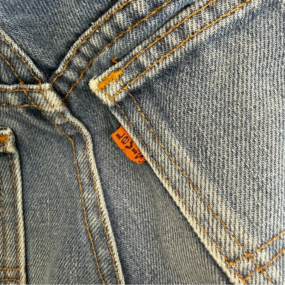 Levi’s Vintage Orange Tab Paper Tag Student Big Bell Flare Jeans - Picture 15 of 15